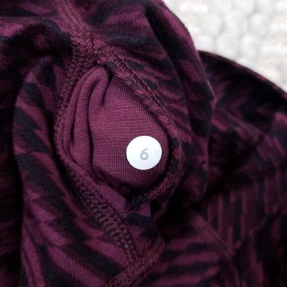 Lululemon Wunder Under Crop (Hi-Rise) *Full-On Luon Shifted Horizon Sz 6 - Picture 4 of 7